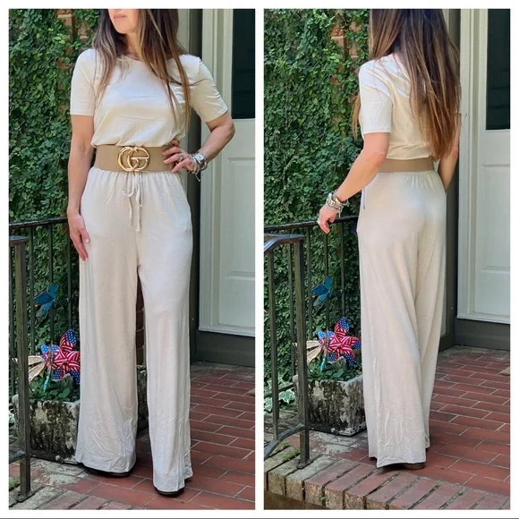 #10 Off White  KNIT Romper with POCKETS! - Picture 3 of 10